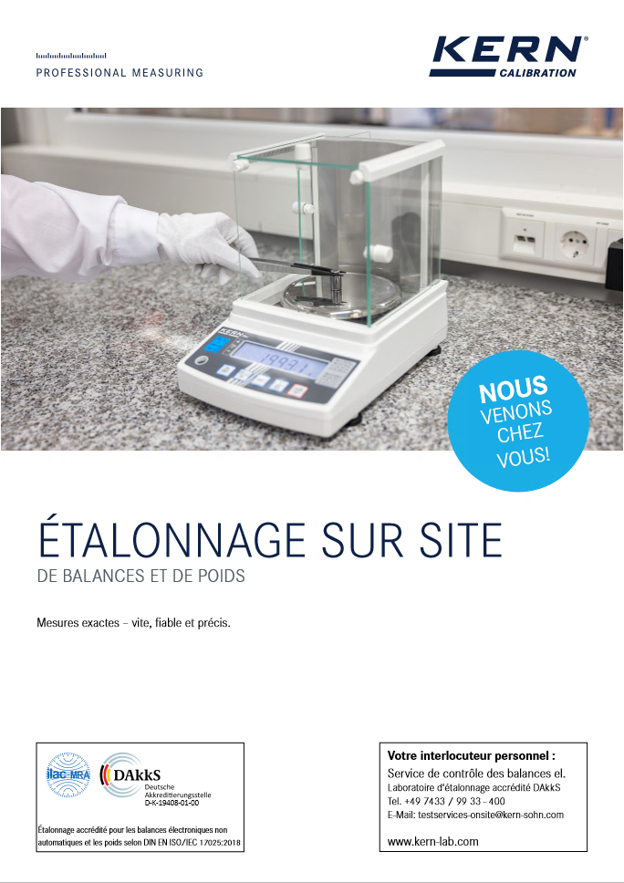 Étalonnage sur site 2024 en français